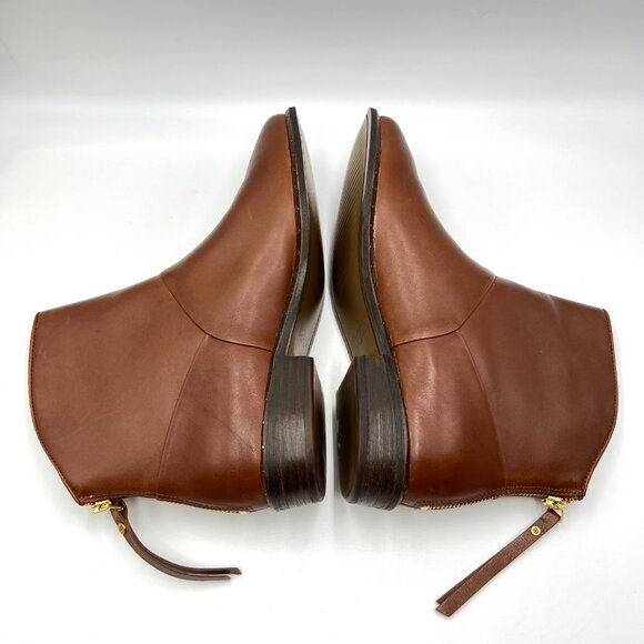 UGG Womens‎ Size 9.5 Bruno Brown Leather Ankle Boots Shoes - Picture 7 of 16